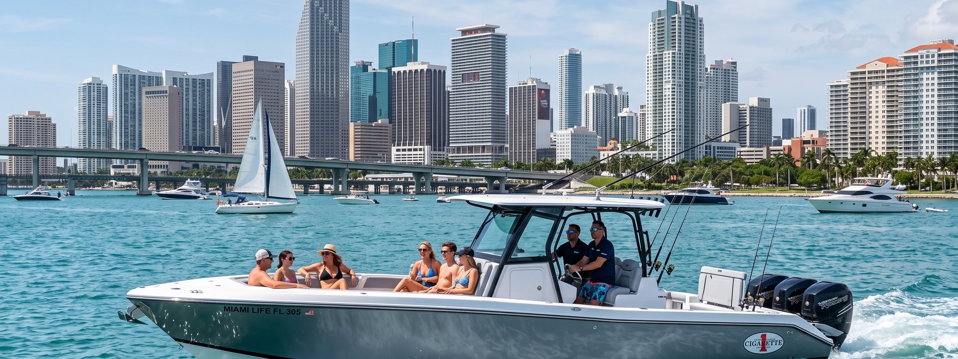 Boating in Miami, Florida